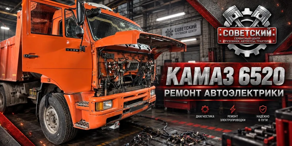 Ремонт автоэлектрики КАМАЗ 6520 в Вологде